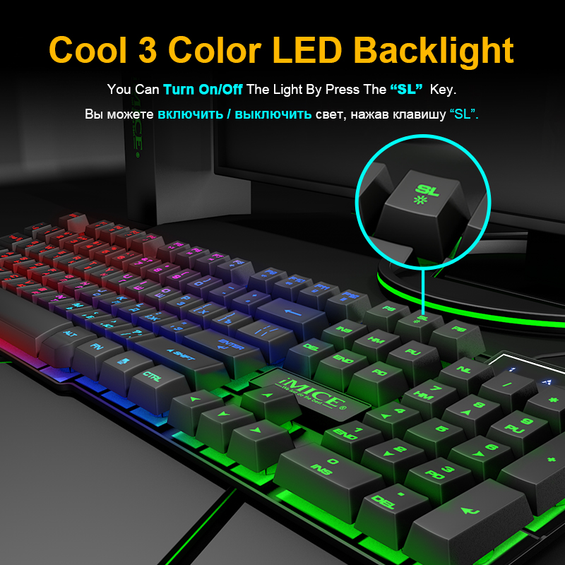 LED Keyboard Backlight Gaming Device