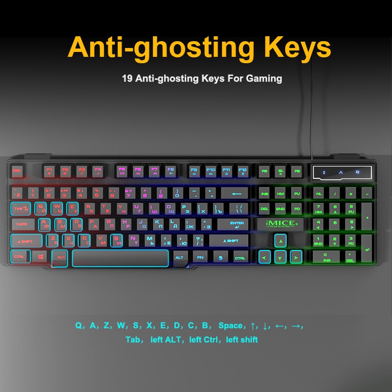 LED Keyboard Backlight Gaming Device