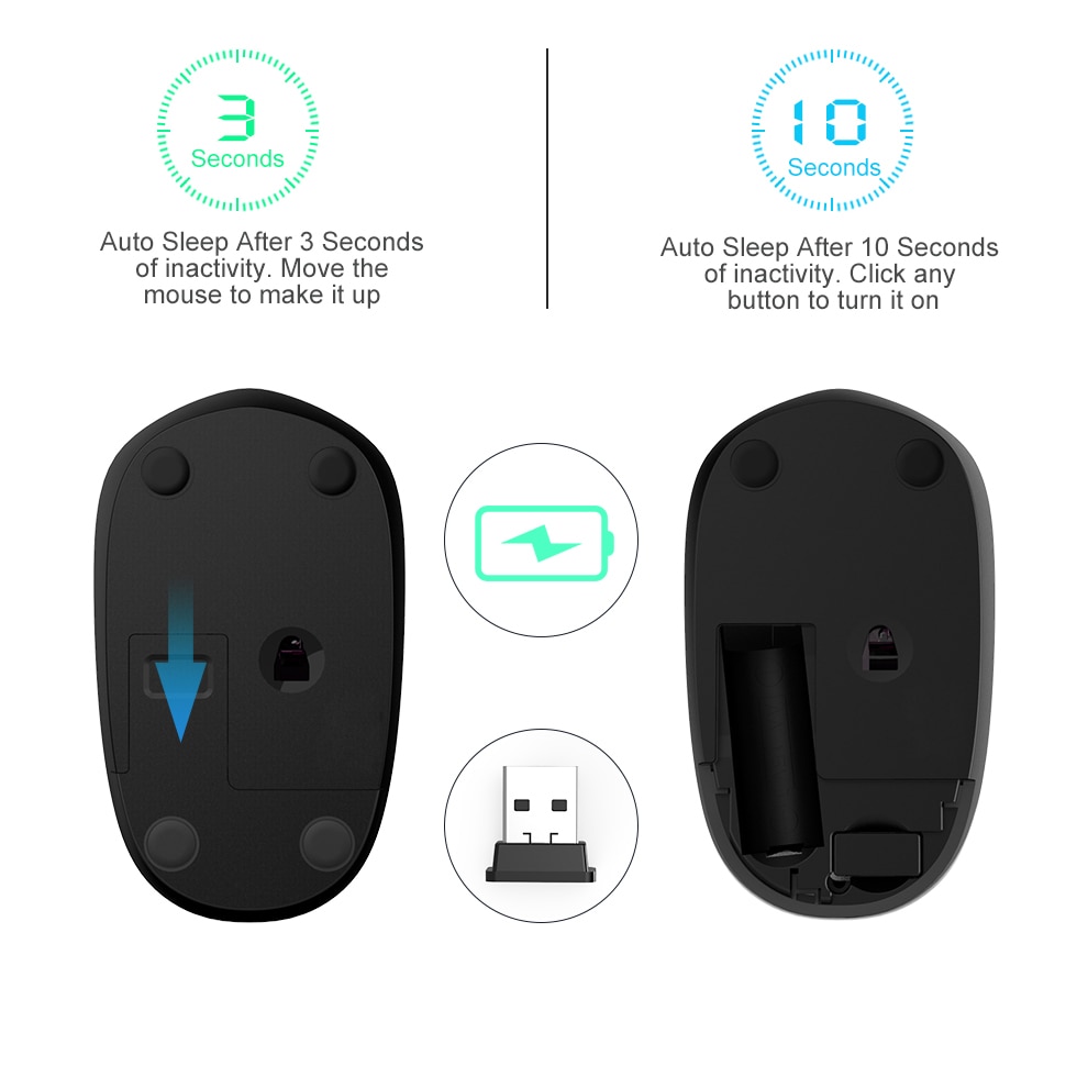 Wireless Mouse For Laptop Portable Device