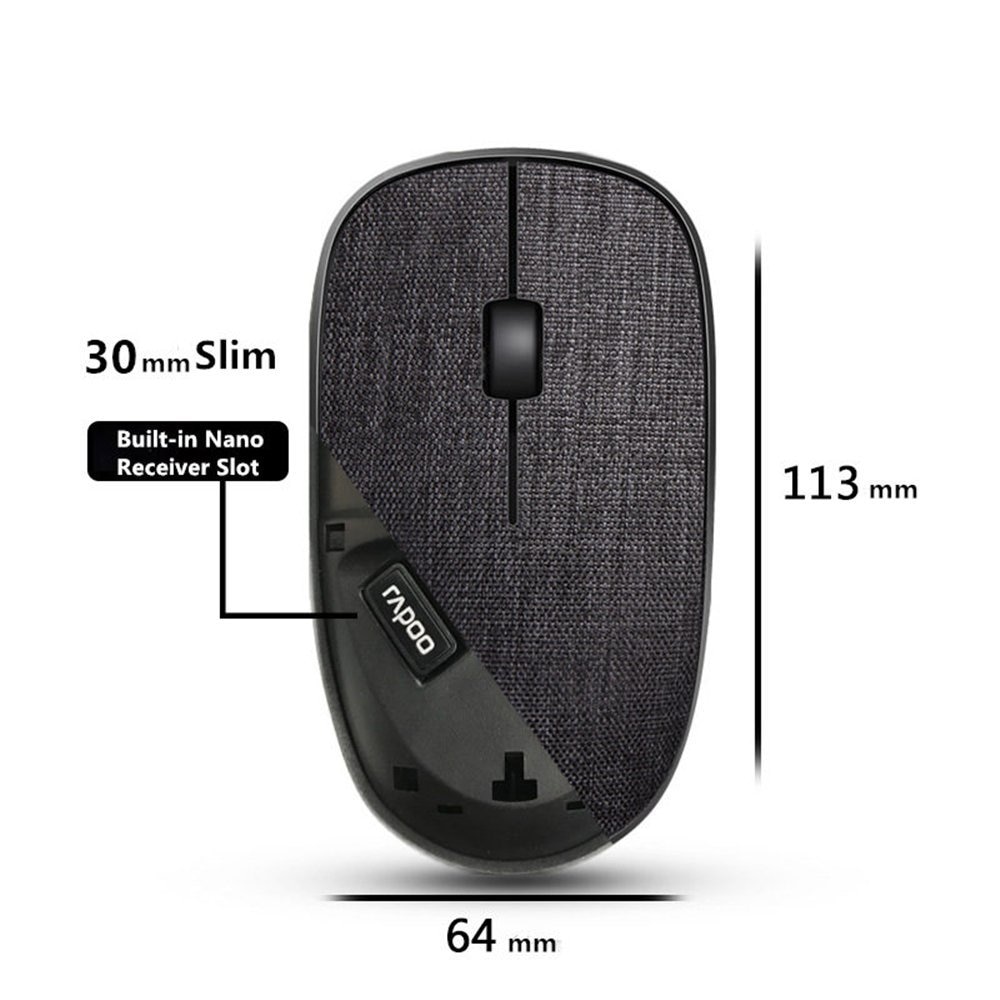 Cordless Mouse Fabric-Covered Accessory