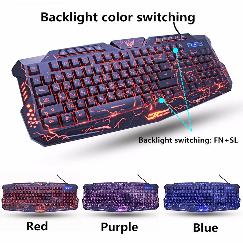 Mechanical Gaming Keyboard Mouse Set