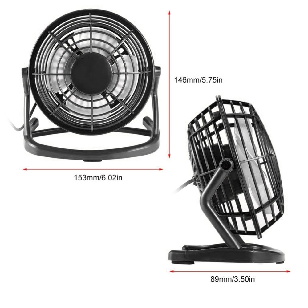 USB Desk Fan 4 Blades Mini Cooler