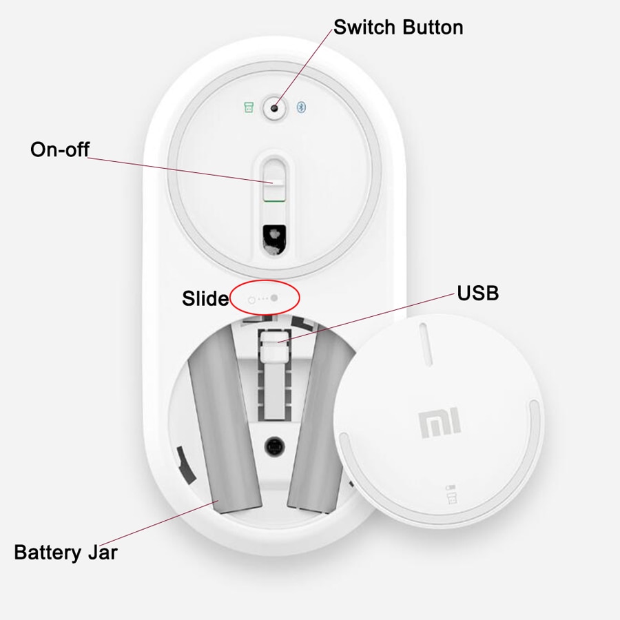 Mouse Bluetooth Wireless Aluminum Alloy