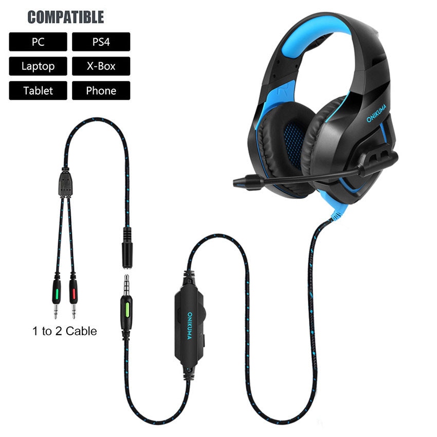 Gaming Headphone PS4 Microphone Headset