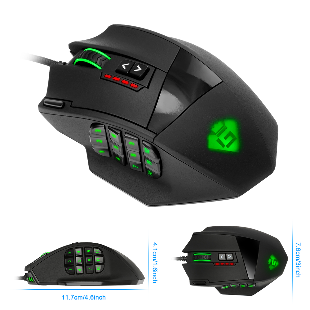 19 Buttons Gaming Mice USB Design