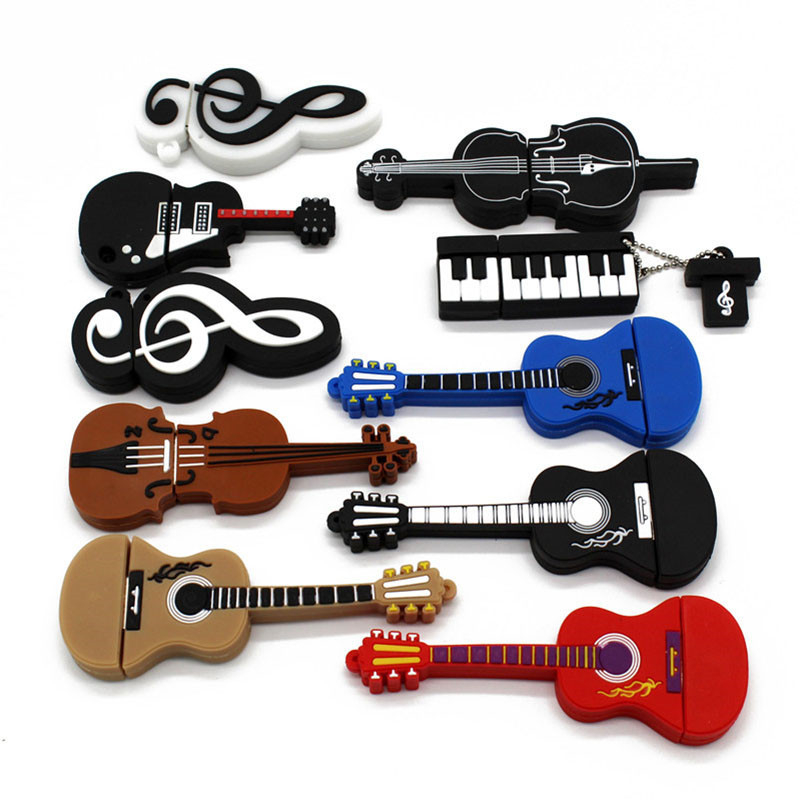 Rubber USB Sticks Musical Instruments