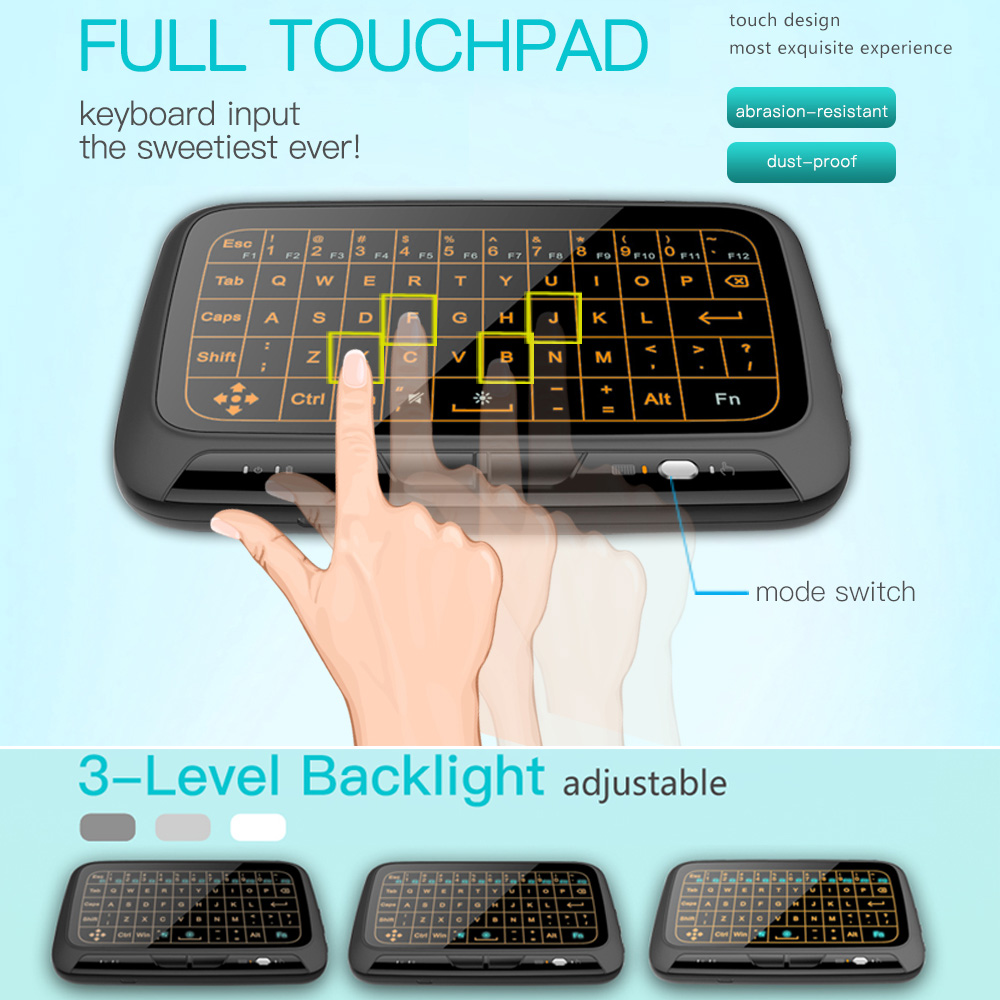 Wireless Mini Keyboard With Touchpad