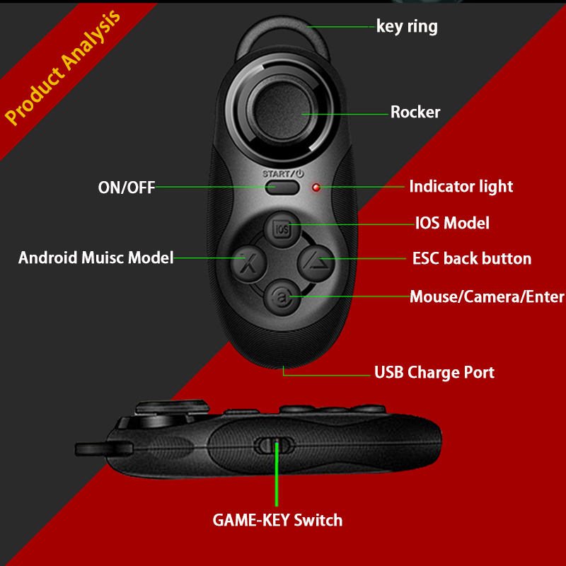 Bluetooth Controller Wireless Mini Gamepad