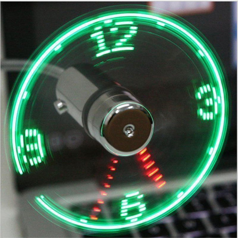 USB Fan LED Clock