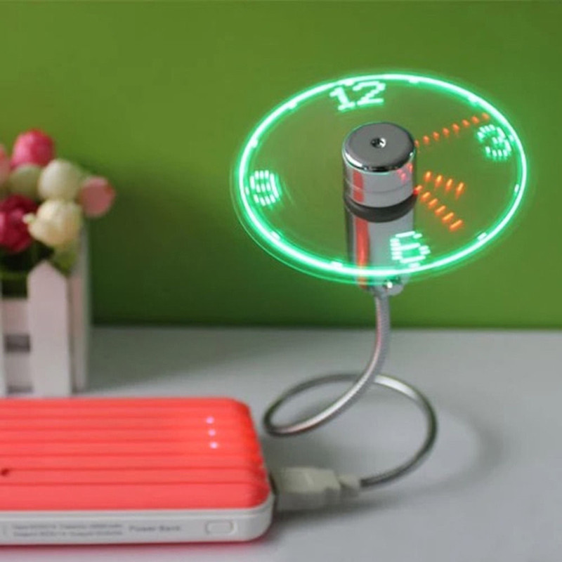 USB Fan LED Clock