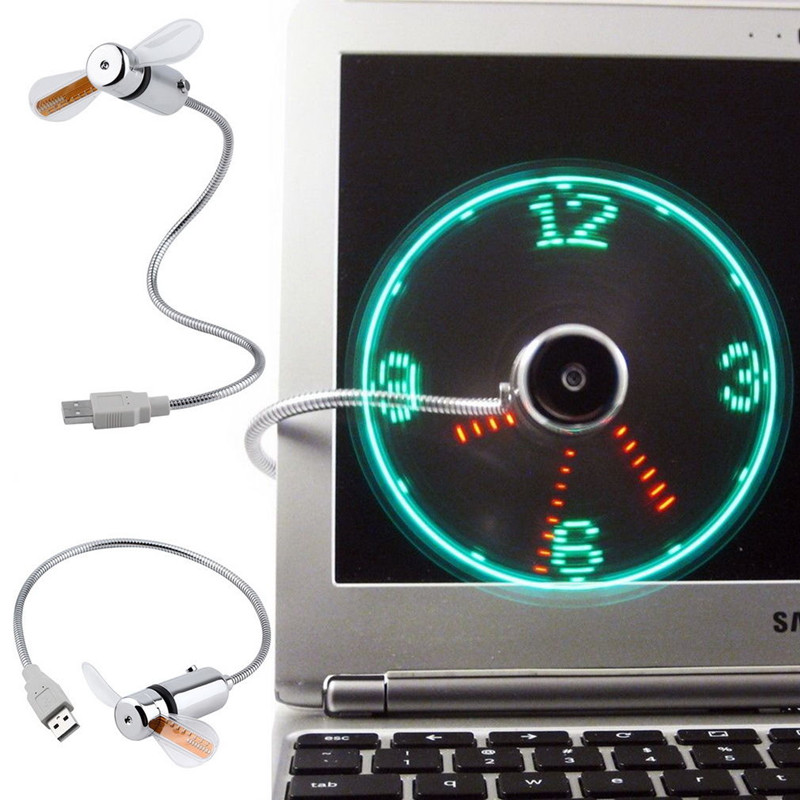 USB Fan LED Clock