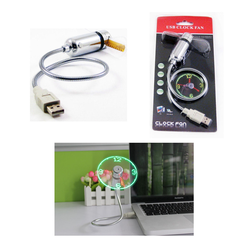 USB Fan LED Clock