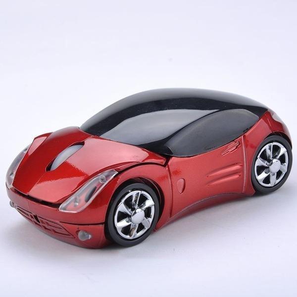 Wireless Mouse With Battery Low LED Indicator-Car Design