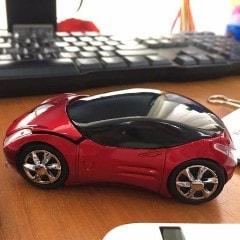 Wireless Mouse With Battery Low LED Indicator-Car Design