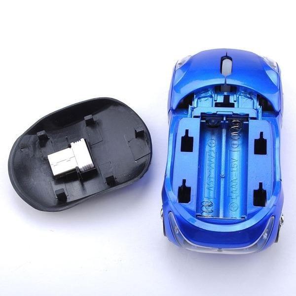 Wireless Mouse With Battery Low LED Indicator-Car Design