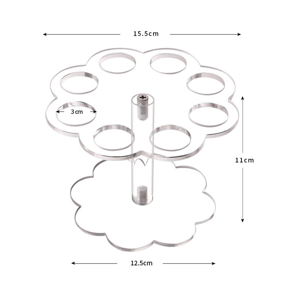 Eight Slots Acrylic Waffle Cone Holder