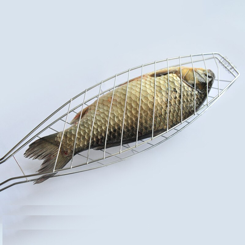 Fish Grilling Basket Metal BBQ Mesh Tool