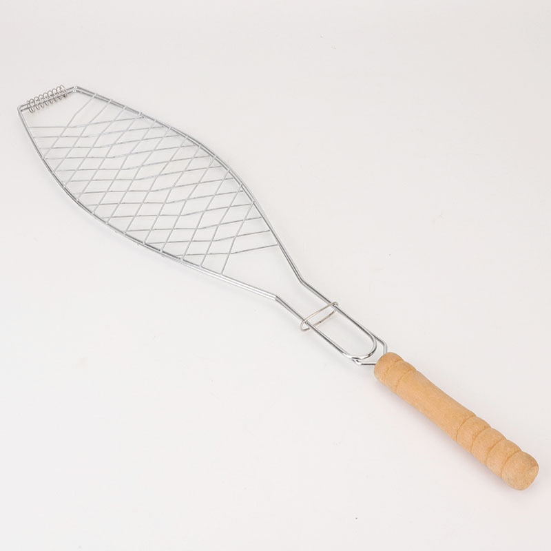 Fish Grilling Basket Metal BBQ Mesh Tool