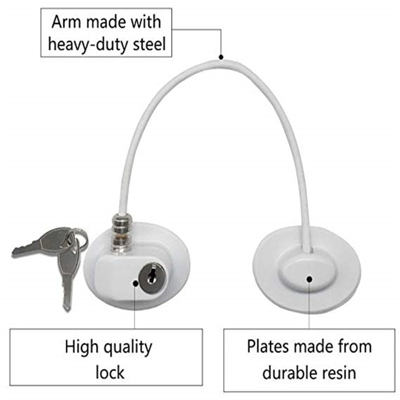 Fridge Door Lock with Keys