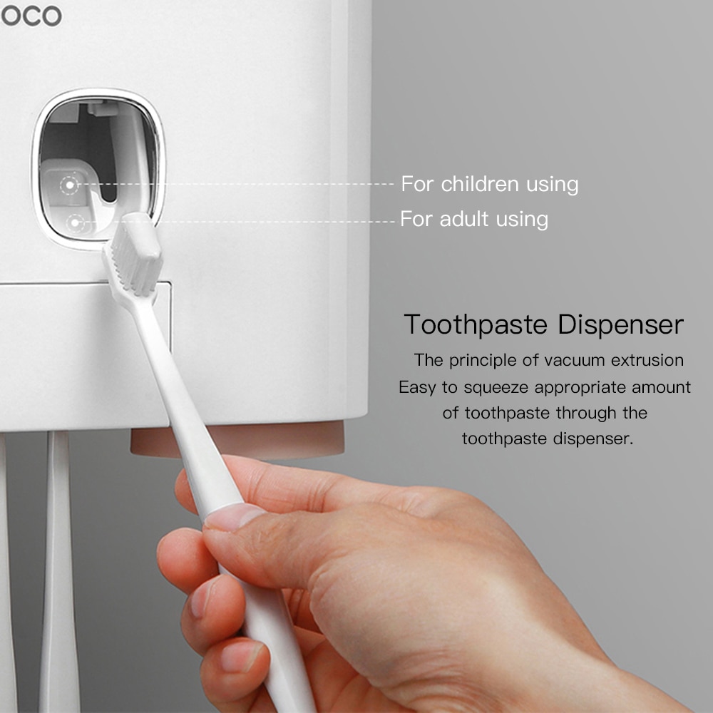 Toothpaste Dispenser and Toothbrush Holder