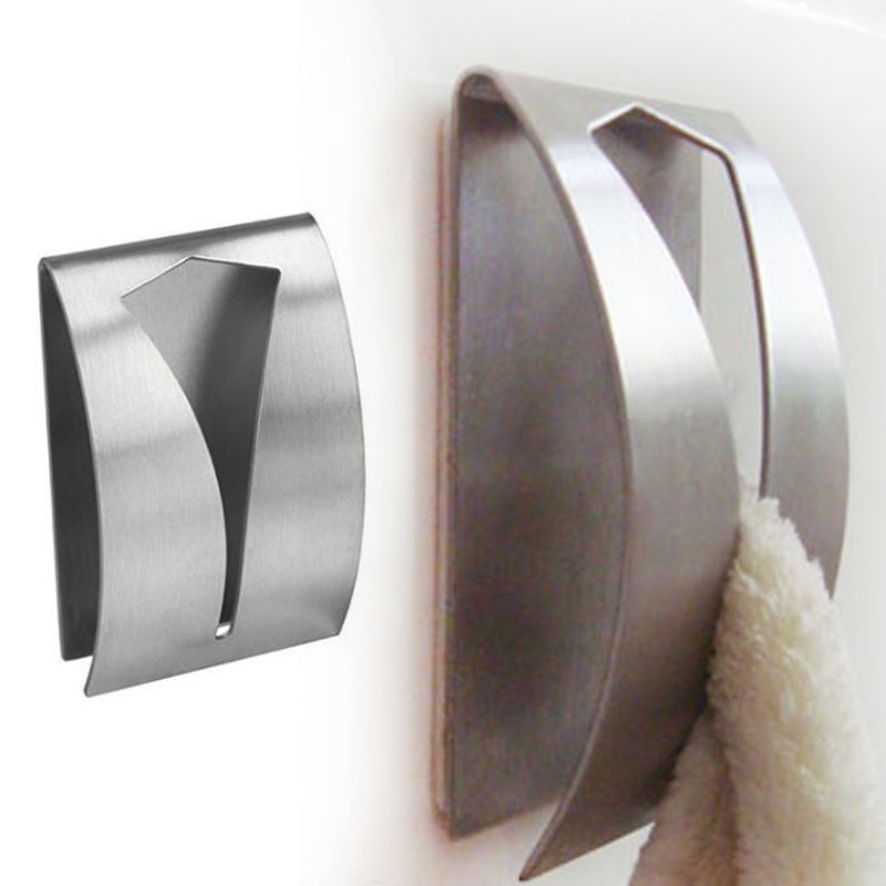 Self Adhesive Towel Holder Towel Hook (2Pcs)