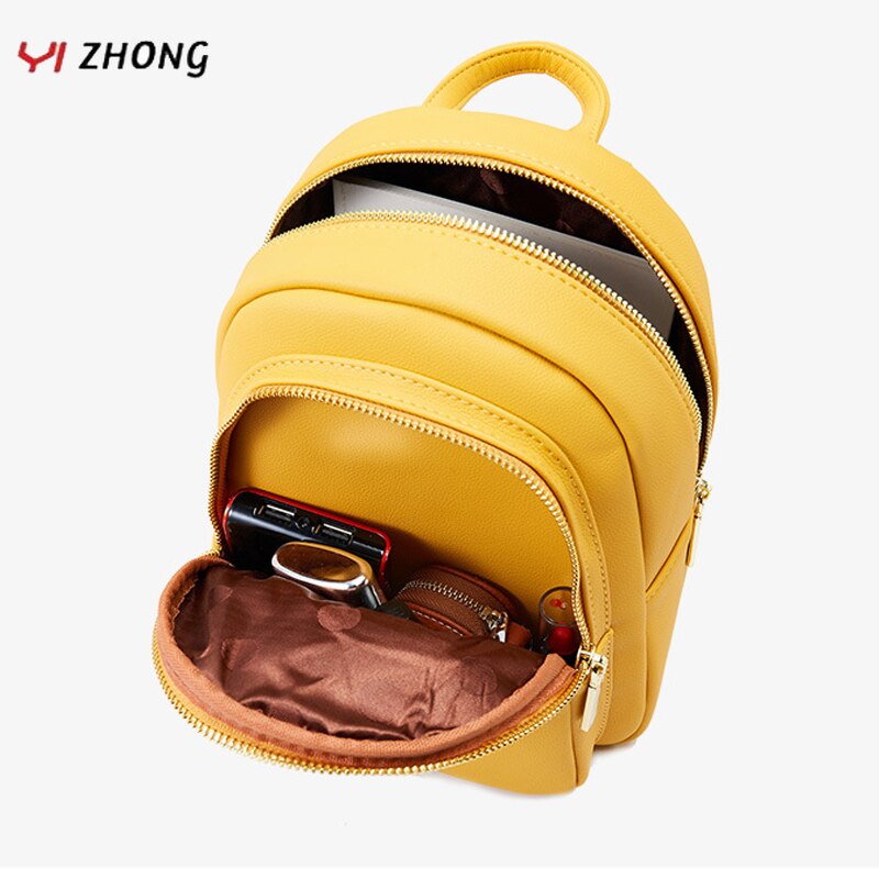 Ladies Mini Backpack Leather Bag