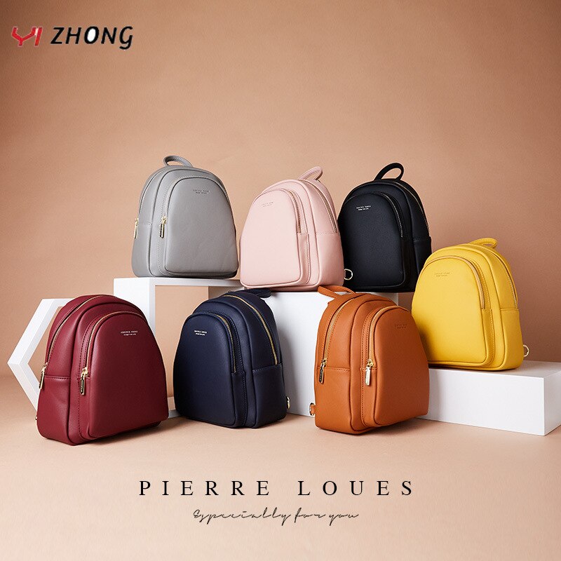 Ladies Mini Backpack Leather Bag