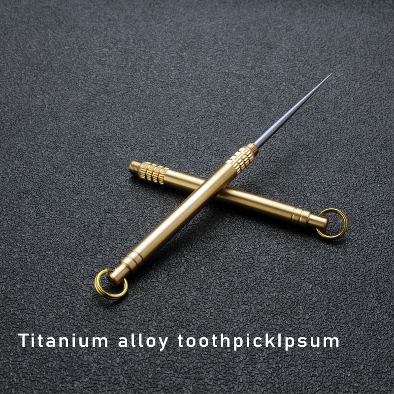 Reusable Toothpick Pocket Metal Tool