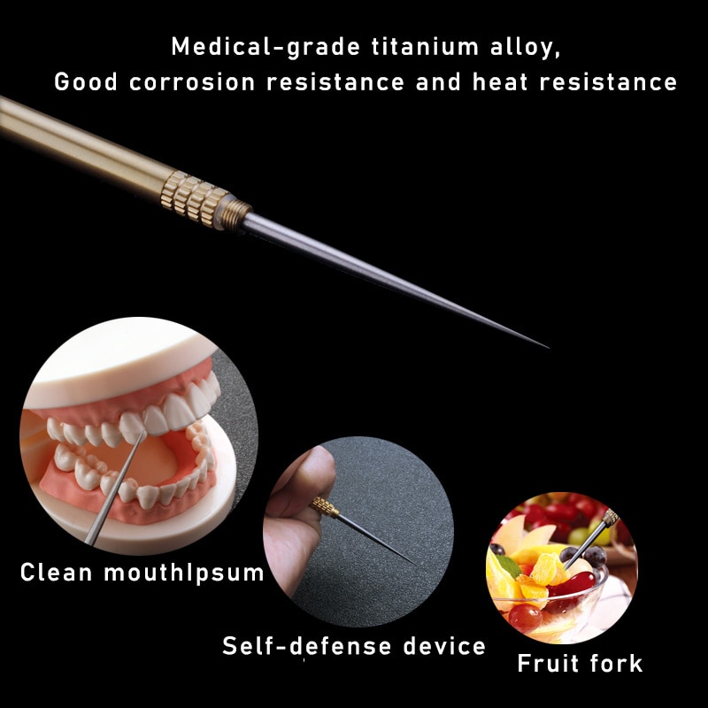 Reusable Toothpick Pocket Metal Tool