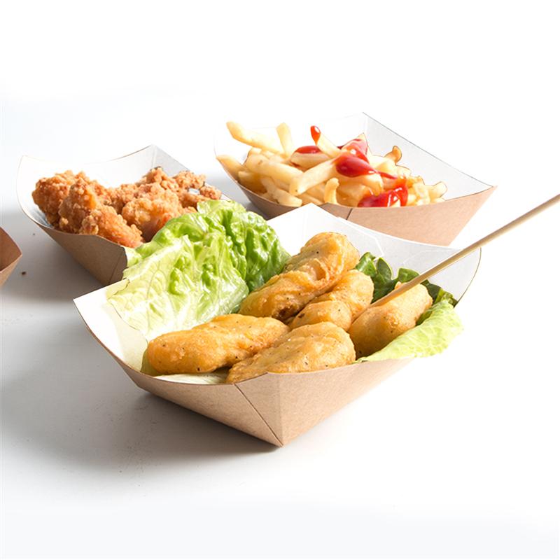 Disposable Paper Food Boats (100pcs)