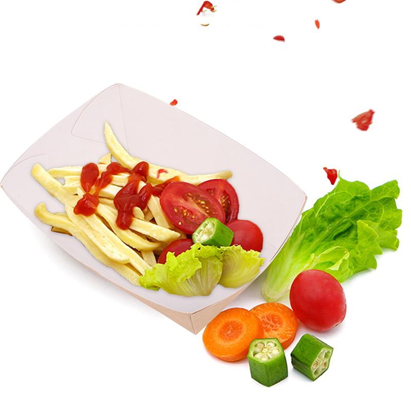 Disposable Paper Food Boats (100pcs)