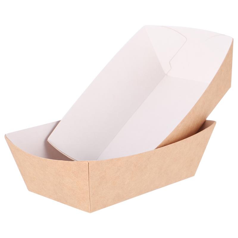 Disposable Paper Food Boats (100pcs)