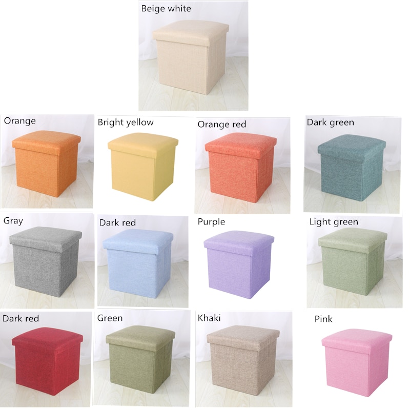 Stool with Storage Fabric Exterior