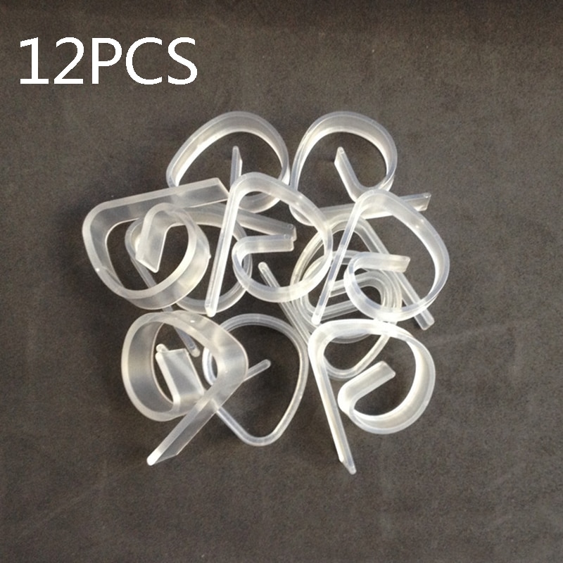 Tablecloth Clips 12-Piece Transparent Clamps