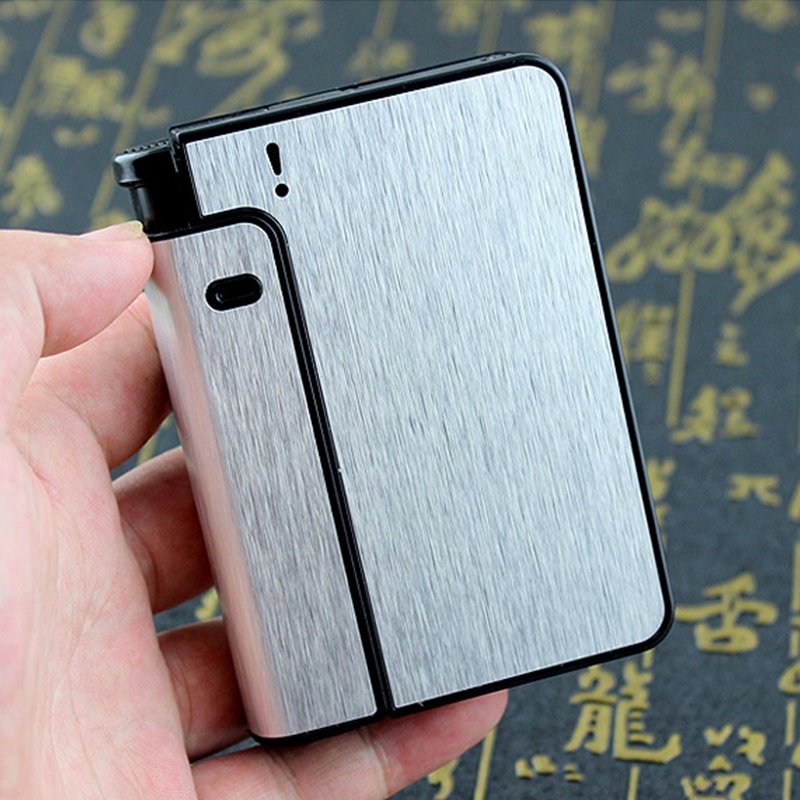 Cigarette Case with Lighter Automatic Container