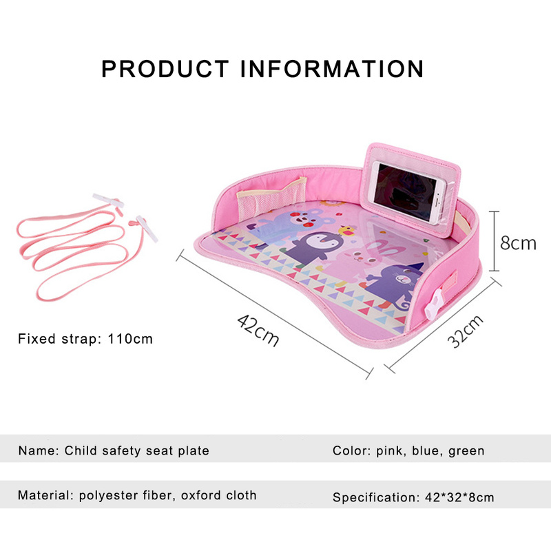 Car Seat Travel Tray Kids Portable Tray