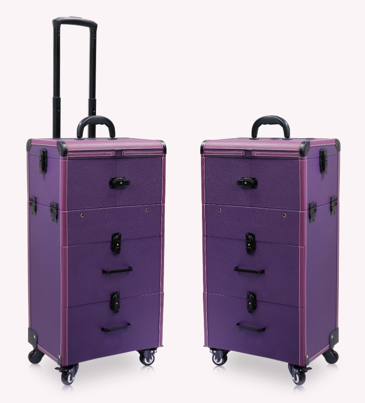 Trolley Makeup Case Multi-Layer Storage