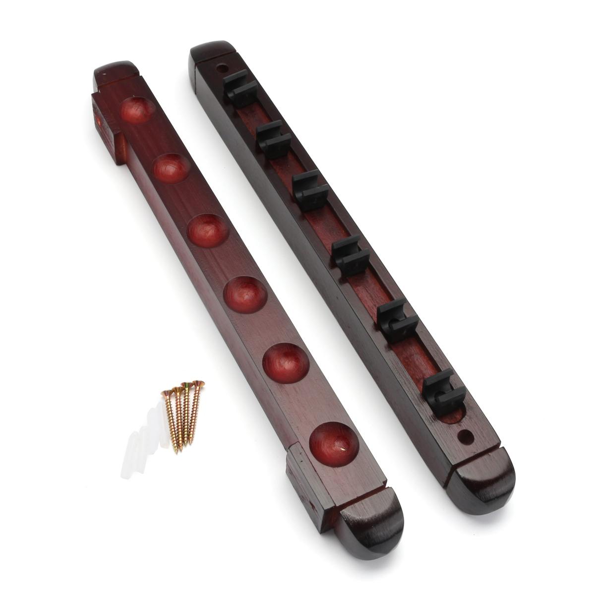 Pool Stick Holder 6-Slot Wall Rack