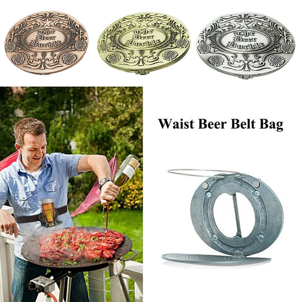 Beer Belt Buckle Bottle Holder