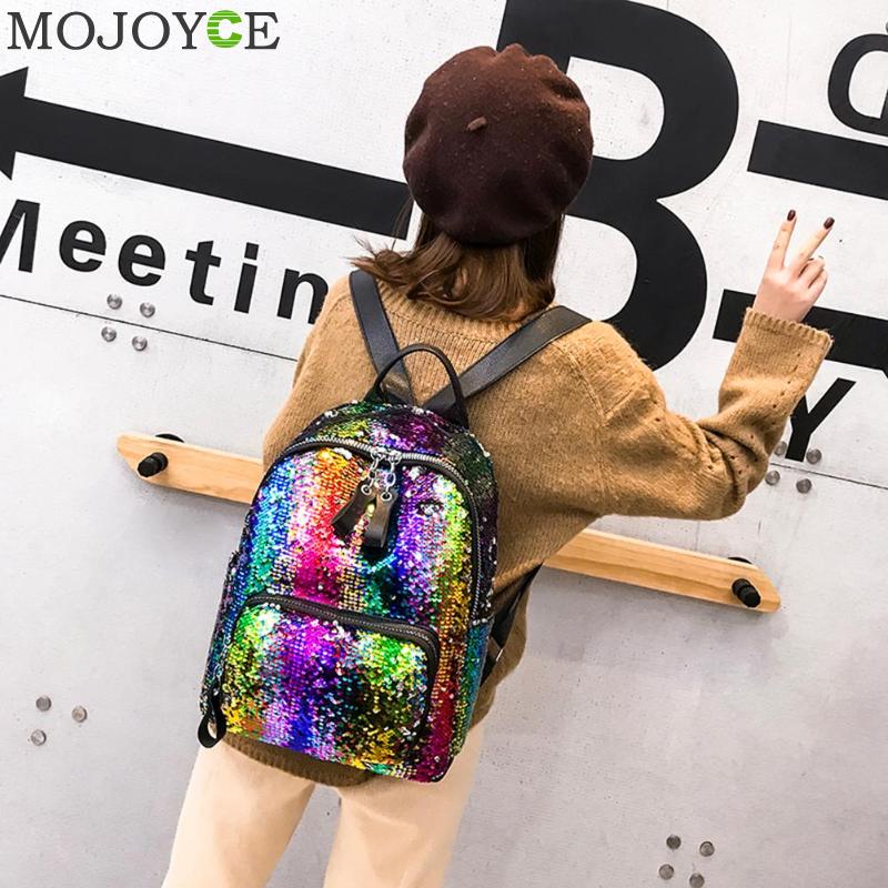 Girls Sequin Backpack Fashionable Bag