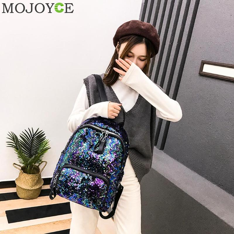 Girls Sequin Backpack Fashionable Bag