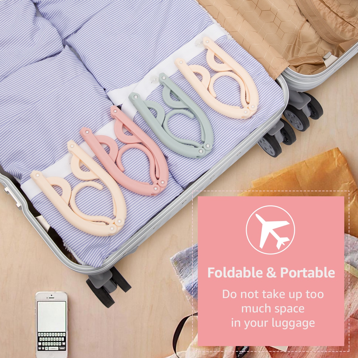 Folding Hangers Portable Clothes Hangers