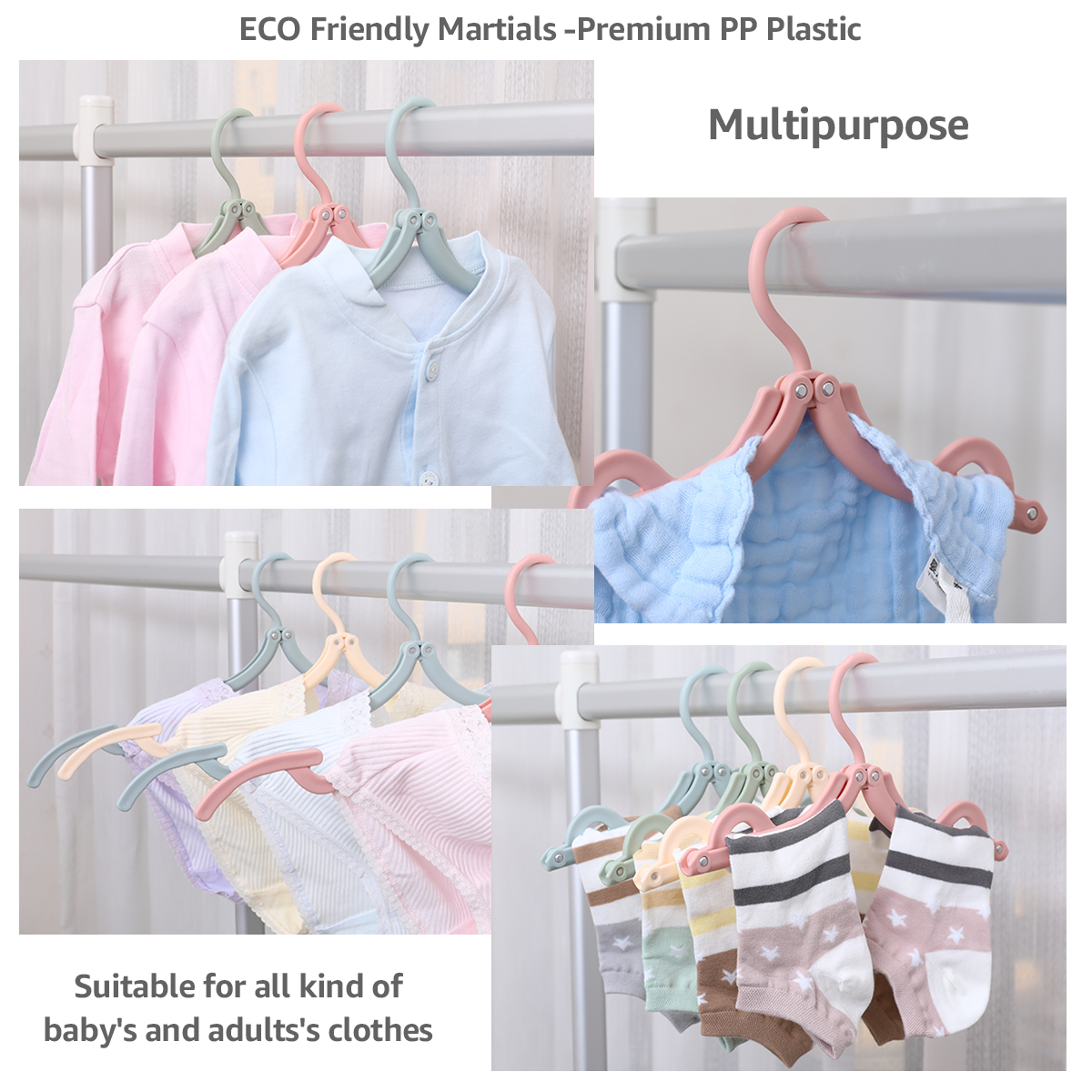 Folding Hangers Portable Clothes Hangers