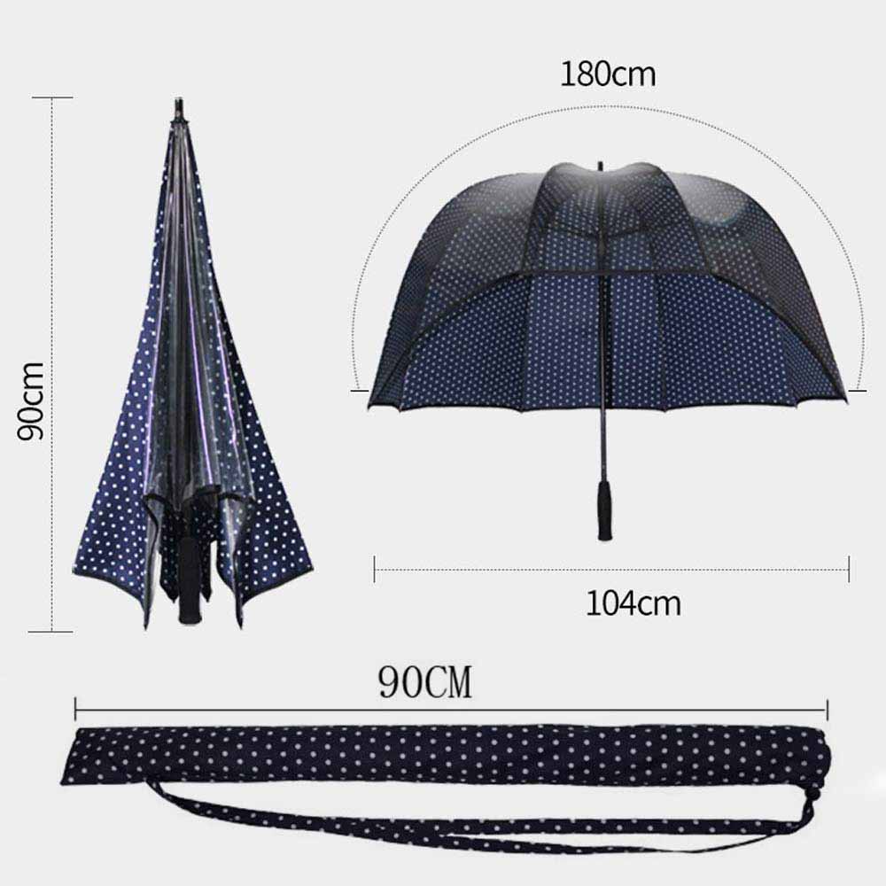 Dome Umbrella Transparent Front Sun Shade