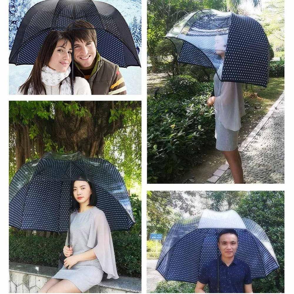 Dome Umbrella Transparent Front Sun Shade