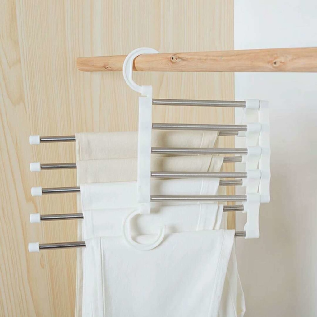 Pants Rack 5-Rod Stainless Hanger