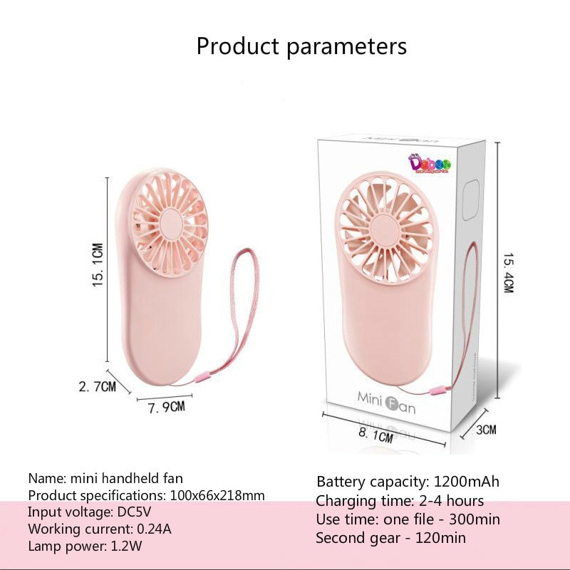 Small Portable Fan Hand Held