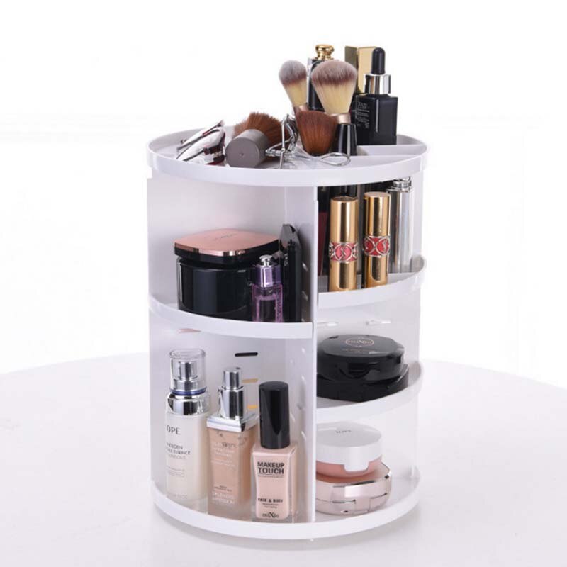 Rotating Makeup Organizer Storage Rack