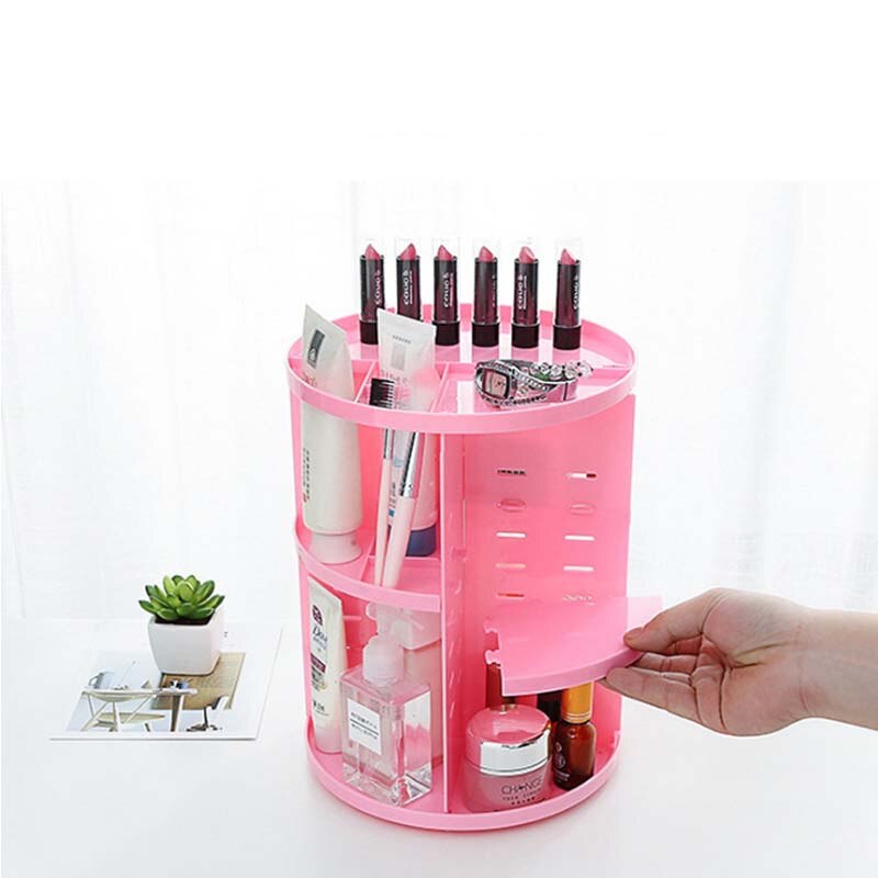 Rotating Makeup Organizer Storage Rack