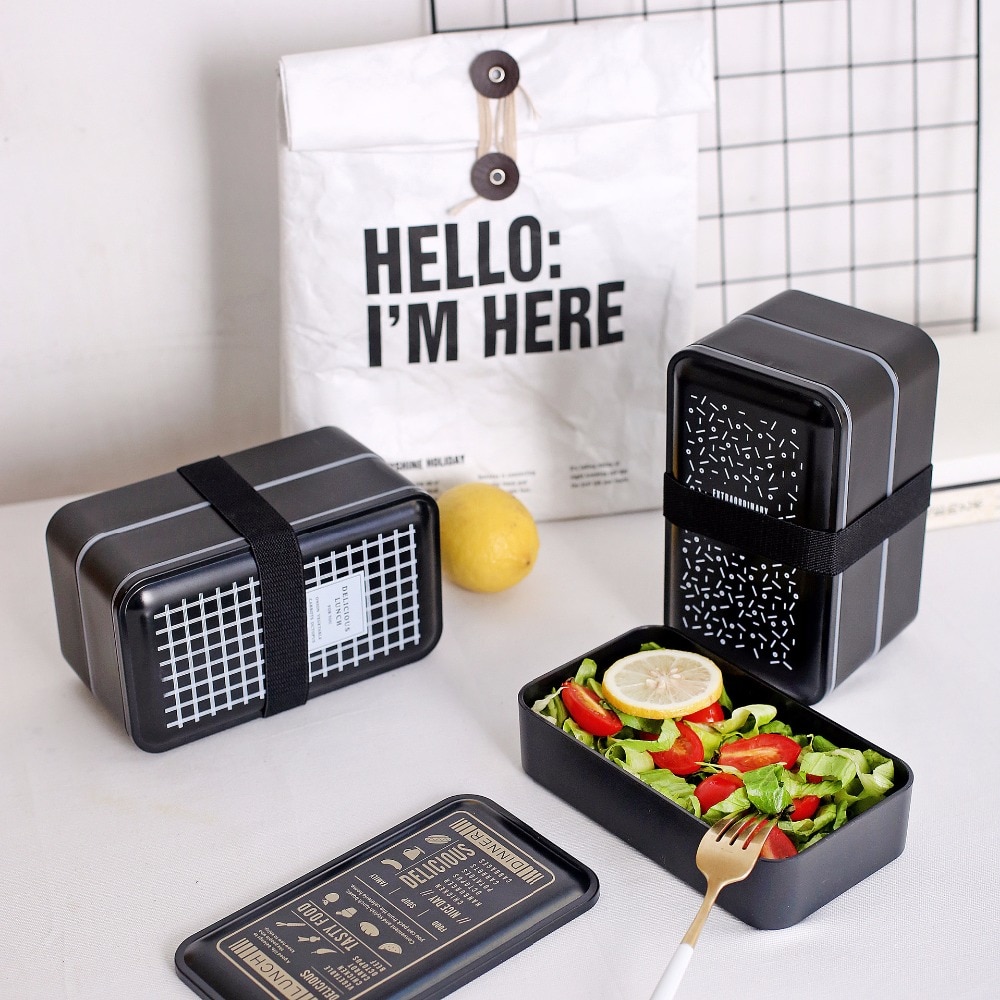 Microwavable Lunch Box 2-Layer Container